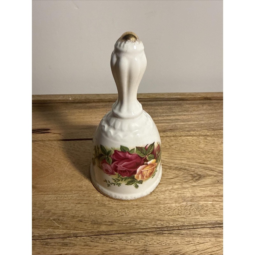 Vintage Royal Albert Old Country Roses Porcelain China Bell Made In England 1962